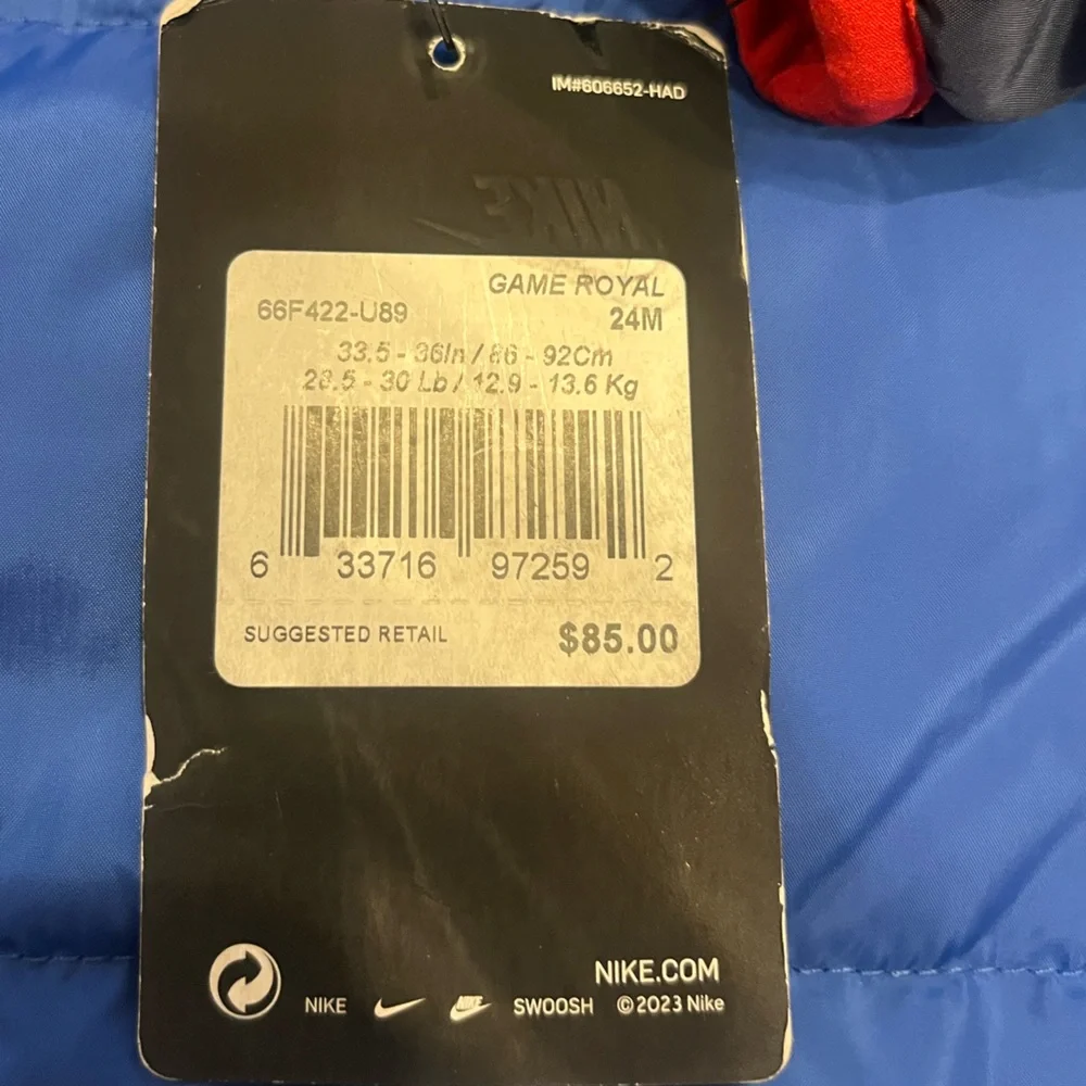 Nike baby snowsuit
